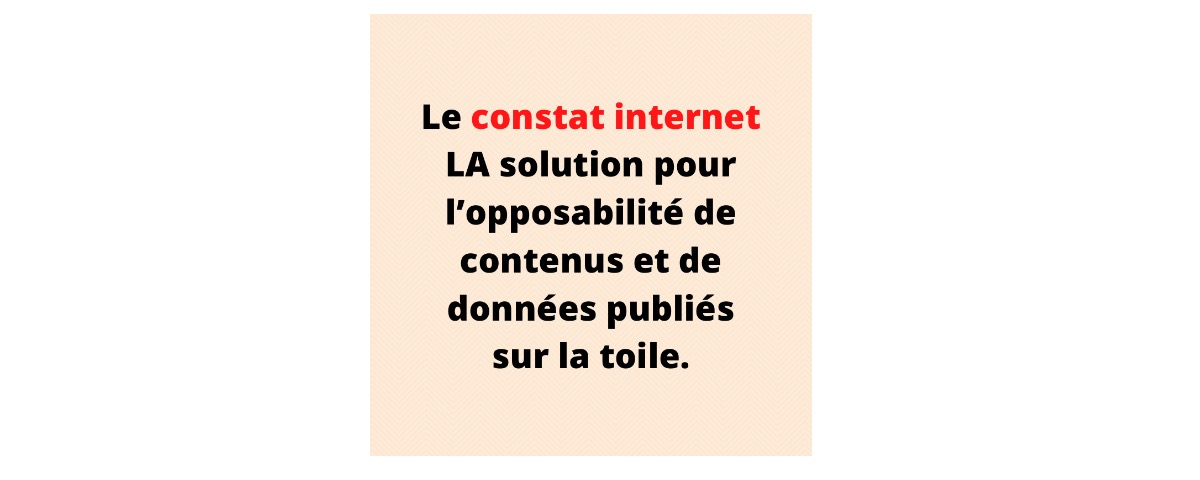 ARRÊTE PRÉFECTORAL OPPOSABLE DÈS SA MISE EN LIGNE. PENSEZ AU CONSTAT INTERNET.