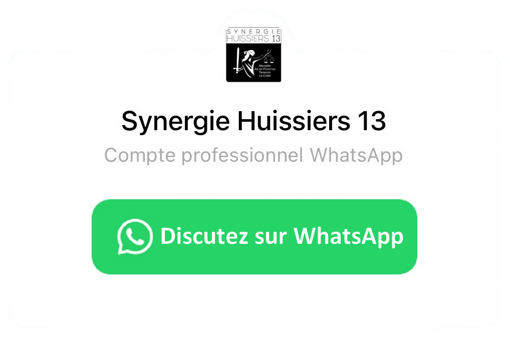 Synergie Huissier 13 Whatsapp